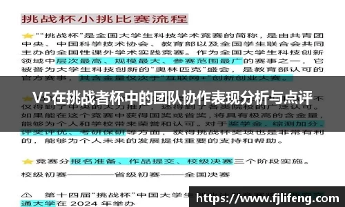 V5在挑战者杯中的团队协作表现分析与点评