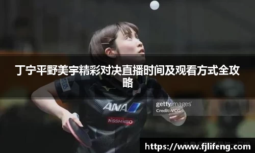 丁宁平野美宇精彩对决直播时间及观看方式全攻略